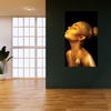 Canvas Print Golden Woman Art Face 80x120 cm