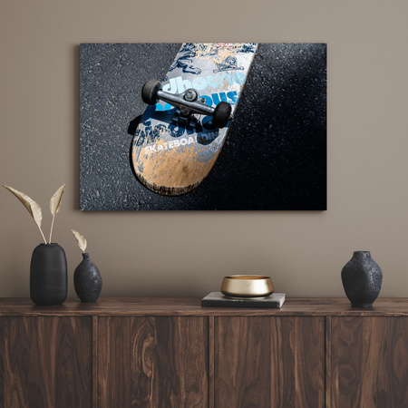 Canvas Print Youth Skateboard 40x30 cm