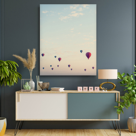 Canvas Print Youth Balloons Sky 80x120