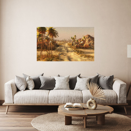 Canvas Print Desert City Sun Old Photograph 100x80 cm