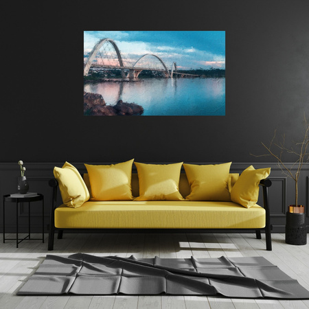 Canvas Print Juscelino Kubitschek Bridge Brazil 100x80 cm