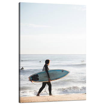 Canvas Print Surfing Sea Water Summer Beach 80x120