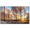 Canvas Print Trees Winter Rising Sun 100x60 cm