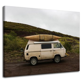 Canvas Print Vintage Camper 100x80 cm