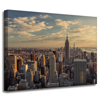 Canvas Print Architecture Sunset Manhattan 40X30 cm