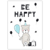 Be happy Birthday Poster 50X70 cm + gold frame