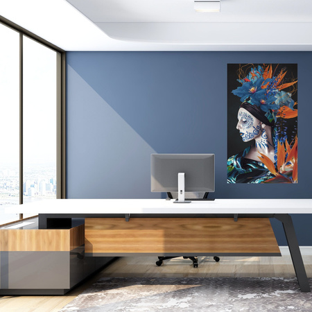 Canvas Print Painted Woman Nature Nature 80x120 cm