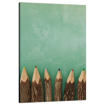 Canvas Print Colored Crayons 80x120
