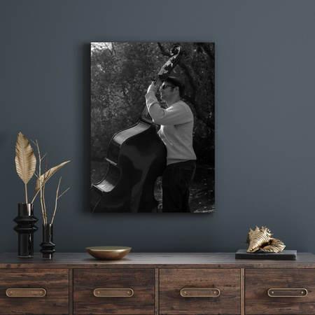 Canvas Print Music Musician Double Bass 30x40 cm