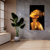 Canvas Print Golden Woman Art Face 80x120 cm