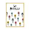 Children's poster Le gentle 40X50 cm + gold frame