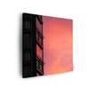 Canvas Print Pink Sky Sunset Building 90x90