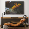 Canvas Print Botany Sunflower Book 40x30 cm