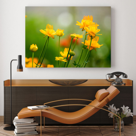 Canvas Print Botanical Yellow Flowers 40x30 cm