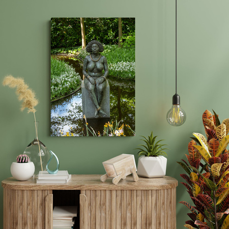 Canvas Print Architecture Sculpture of a woman 30x40 cm