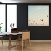 Canvas Print Youth Balloons Sky 80x80