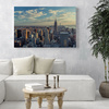 Canvas Print Architecture Sunset Manhattan 120X60 cm