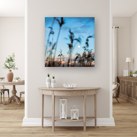 Canvas Print Nature Glade Meadow Sunrise 90x90