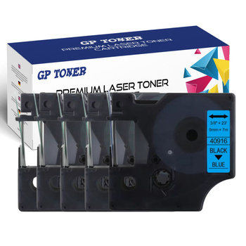 5X tape DYMO D1 9 mm 7 m blue-black GP-DY40916 x5