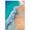 Canvas Print Man on Beach Waves Water Sun 80x120 cm