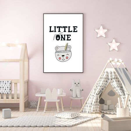 Little one children's poster 40X50 cm + gold frame