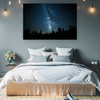 Canvas Print Space Night Forest Nebula 90x60