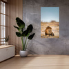 Canvas Print Lion on the Savannah Nature Wildlife 80x120 cm