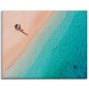 Canvas Print Woman Sunbathing on the Beach 100x80 cm