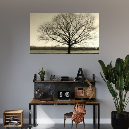 Canvas Print Gloomy Black Tree Sadness 100x80 cm