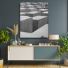 Canvas Print Abstract Concrete Cubes 80x120