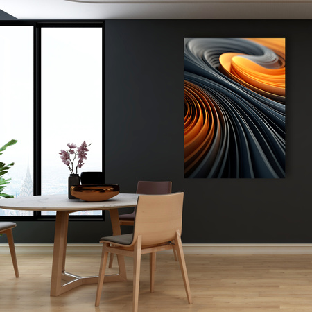 Canvas Print Abstraction Swirls Spirals 80x120