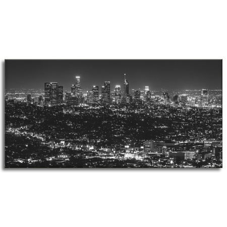 Canvas Print Architecture Los Angeles Black and White 120X60 cm