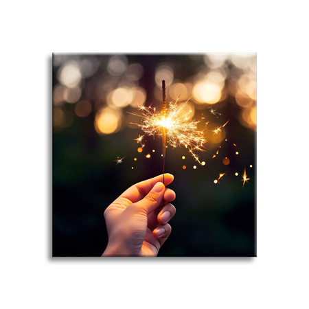 Canvas print Youth Cold Sparklers 90x90