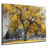 Canvas Print Black Trees Yellow Leaves 100x80 cm