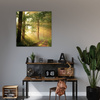 Canvas Print Sunlight Forest Path Nature 80X80 cm