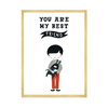 Children's poster You are may best friend 24X30 cm + gold frame