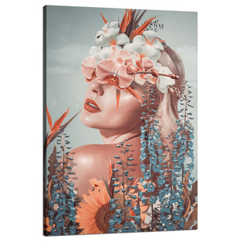 Canvas Print Woman Nature Beauty Nature 80x120 cm
