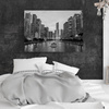 Canvas Print Chicago Architecture Black and White 40X30 cm