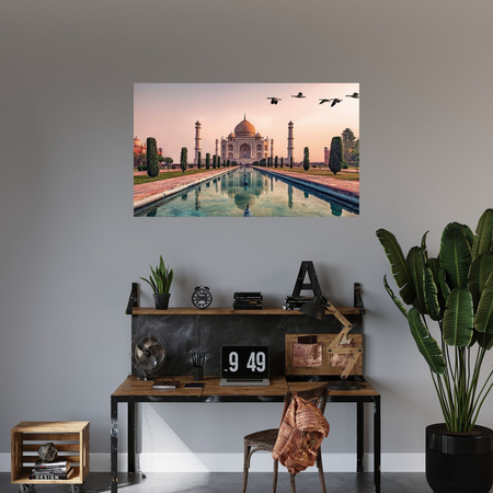 Canvas Print Taj Mahal Architecture India 100x80 cm