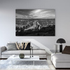 Canvas Print Architecture Rouen Black and White 40X30 cm