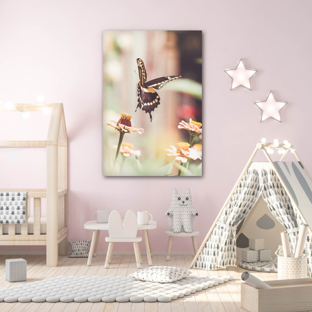 Canvas Print Nature Insect Butterfly Flowers Spring Summer 80x120