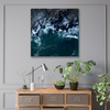 Canvas Print Nature Waves Sea Rocky Beach 90x90