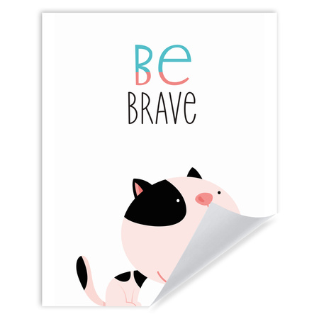 Children's poster Kitten be brave 24X30 cm