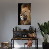 Canvas Print Terrible Majestic Lion Animal 80x120 cm