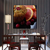 Canvas Print Kitchen Cake with Fruits 40x40 cm