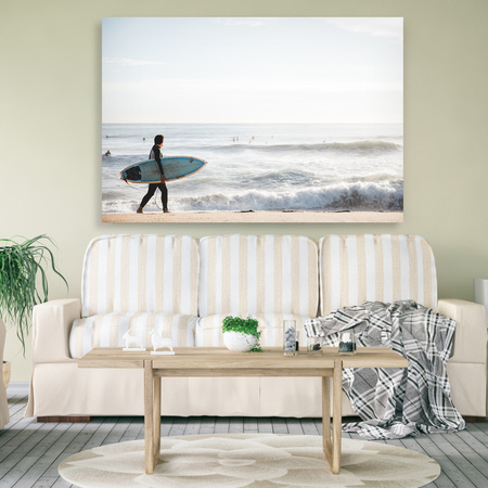 Canvas Print Surfing Sea Water Summer Beach 90x60