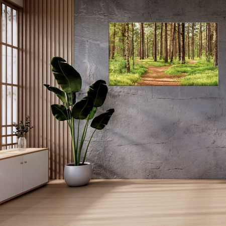 Canvas Print Path in the Forest Trees Nature 120x80 cm