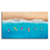 Canvas Print Boats on the Shore Sand Water 100x80 cm