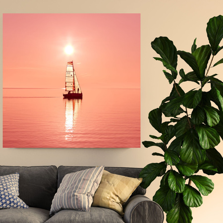 Canvas Print Nature Sailing Ship 40x40 cm