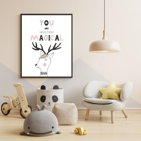 Children's poster You are something magical 40X50 cm + gold frame